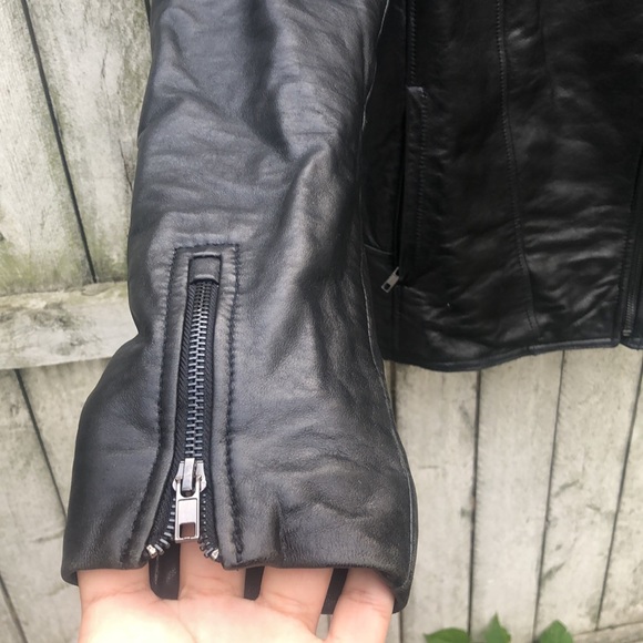 Soia & kyo leather collar zipper jacket - Picture 5 of 13